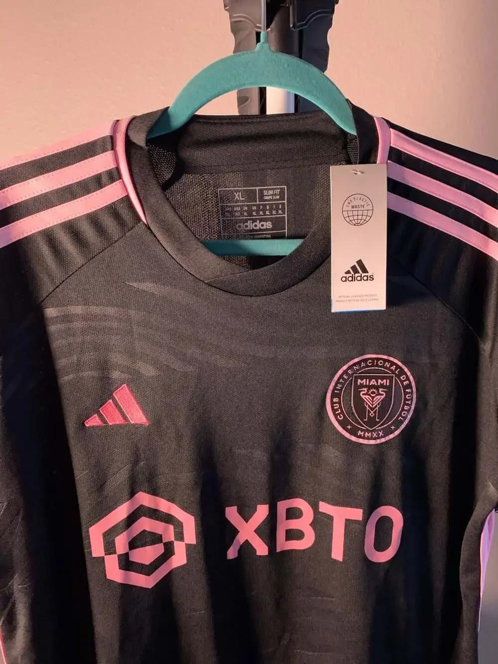 Adidas Inter Miami CF 23/24 Away Messi #10 Soccer Jersey XL Black Pink